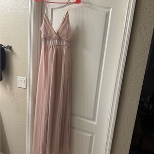 SHEIN Blush Pink Maxi Dress with Spaghetti Straps